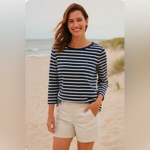 NEW Sonoma Modern Fit Khaki Cotton/Spandex Cuffed Women's Shorts Size 10 NWT!